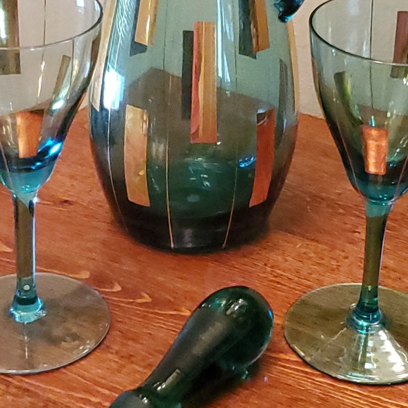 Mid-Century Cordial Decanter Set - Picture 4 of 6